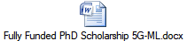 Fully Funded PhD Scholarship 5G-ML.docx