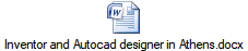 Inventor and Autocad designer in Athens.docx