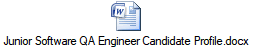 Junior Software QA Engineer Candidate Profile.docx