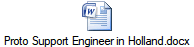 Proto Support Engineer in Holland.docx