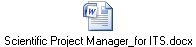 Scientific Project Manager_for ITS.docx