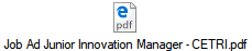 Job Ad Junior Innovation Manager - CETRI.pdf