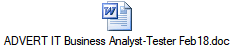 ADVERT IT Business Analyst-Tester Feb18.doc