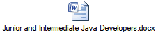 Junior and Intermediate Java Developers.docx