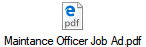 Maintance Officer Job Ad.pdf